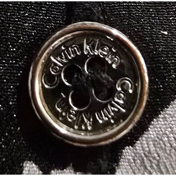 Calvin Klein Womens Black & White Floral Button-Up Blouse Long Sleeve Size M - Picture 5 of 10